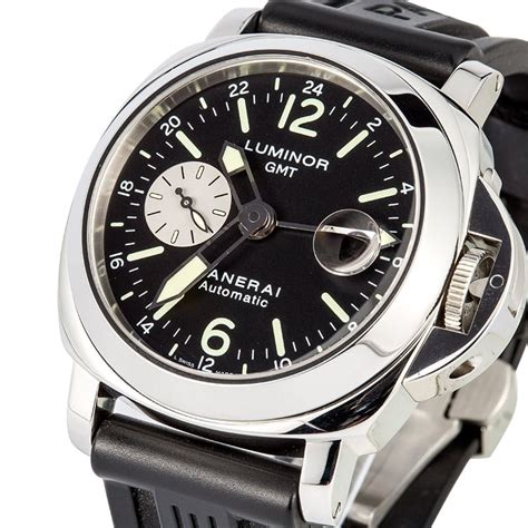 luminor gmt panerai automatic|panerai luminor automatic adjust time.